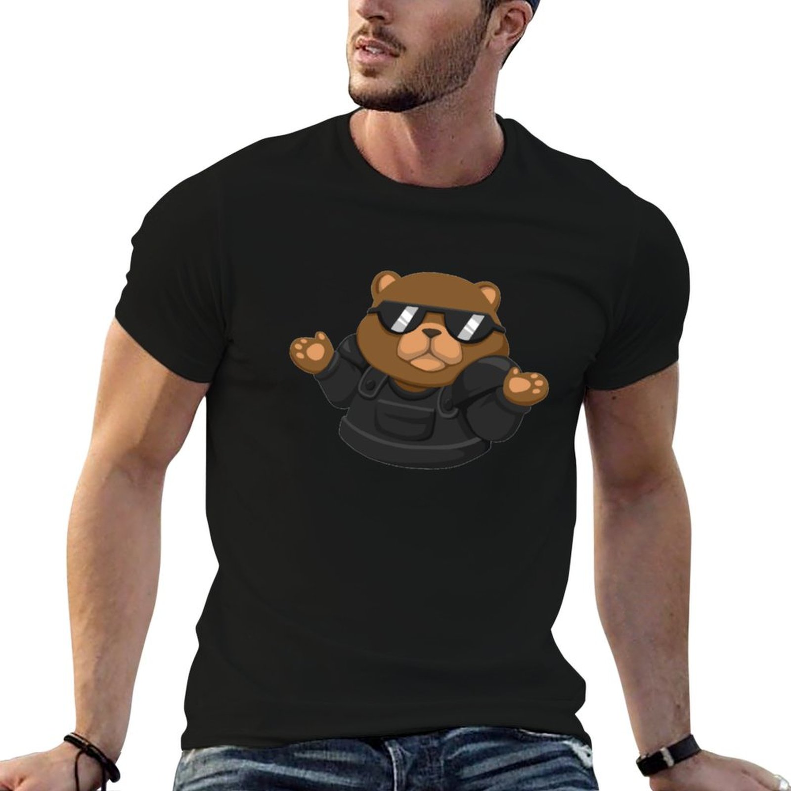 Bear Spray Protection - เสื้อยืดแขนสั้นน้ำหนักเบาพื้นฐาน Bear Shrug Spray