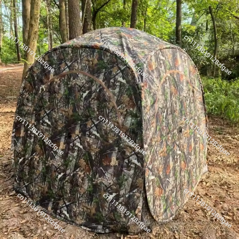 Hunting And Camping In Forest - เต็นท์ลายพรางสำหรับตั้งแคมป์กลางแจ้งและดูนก รุ่น 270 ° เต็นท์ล่าสัตว์แบบพกพาสำหรับเล่นหลายคนในป่า