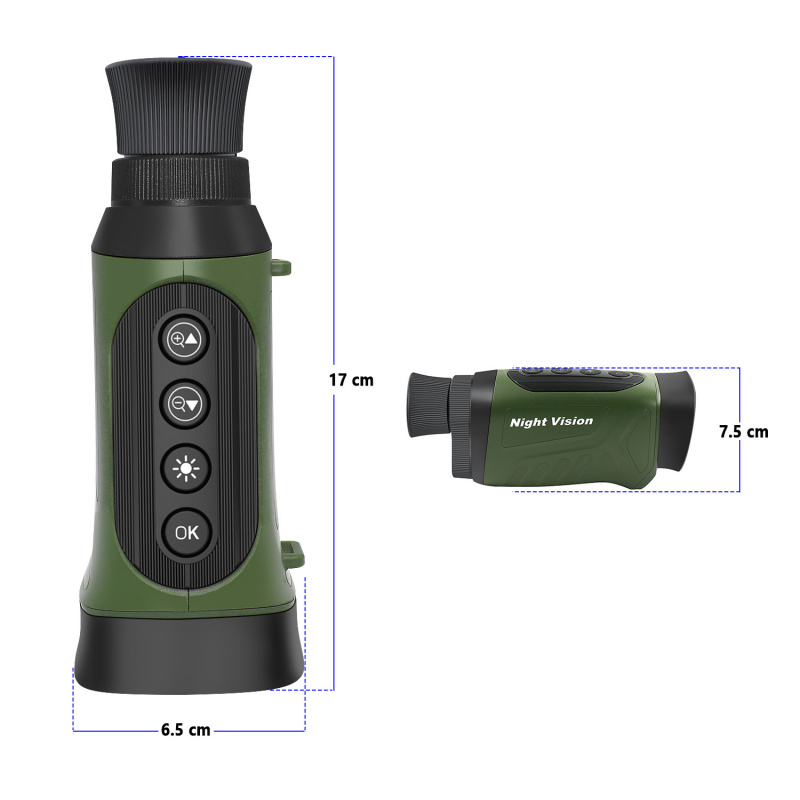 Outdoor Hunting Videos - อุปกรณ์มองกลางคืนสำหรับการล่าสัตว์กลางแจ้ง, การบันทึกวิดีโอความคมชัดสูง, กล้องส่องนก, กล้องโทรทรรศน์ดิจิตอล ❄️