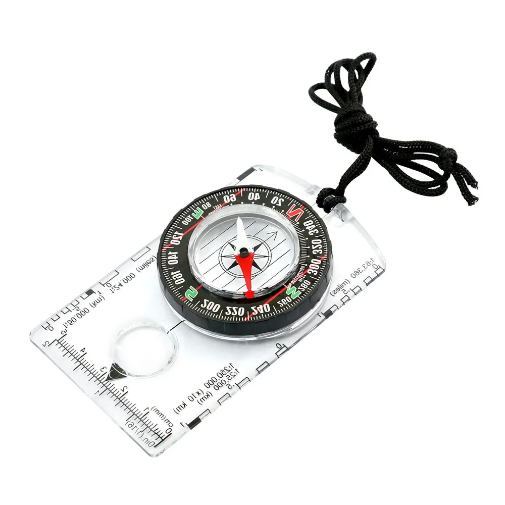 Outdoor Hunting Guide - กันน้ํา Orienteering เข็มทิศสําหรับอ่านแผนที่ Baseplate เข็มทิศเดินป่ากลางแจ้งการล่าสัตว์นําทาง Camping
