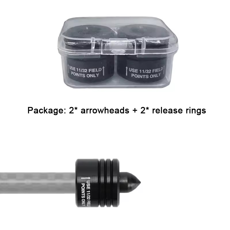Crossbow Bolt Broadhead - หัวลูกศรเหล็กกล้าไร้สนิมสำหรับยิงธนู ขนาด 8-32 เธรด ใช้กับลูกศรคาร์บอน คันธนู