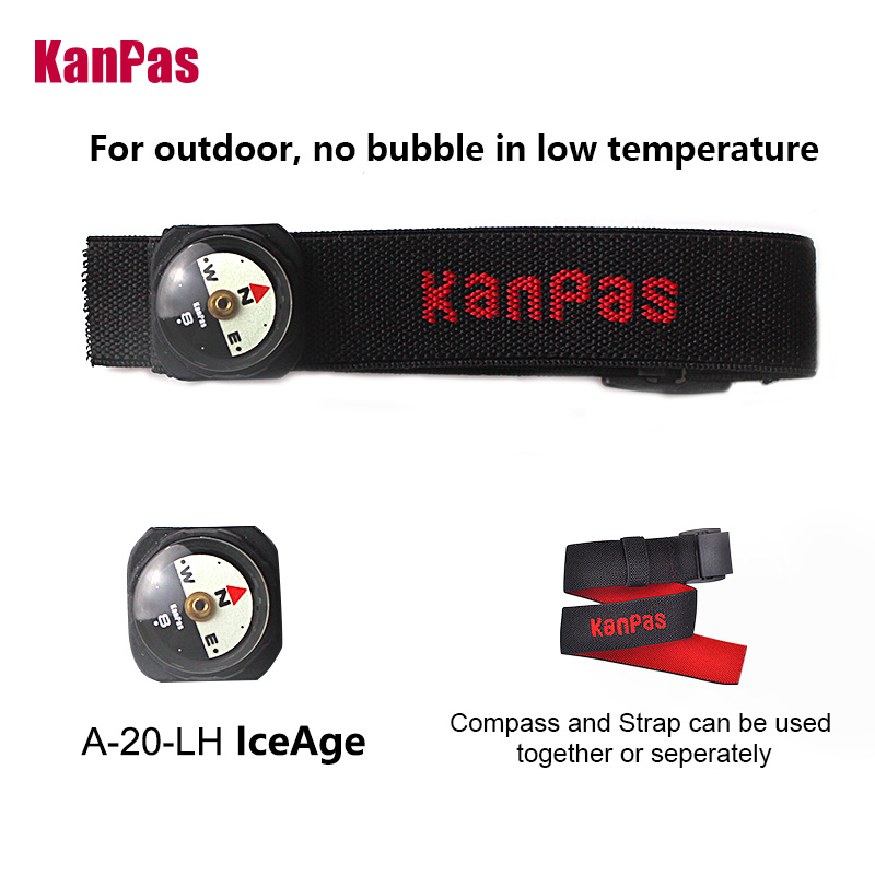 Outdoor Hunting Guide - เข็มทิศ KANPAS ICEAGE พร้อมสายรัดข้อมือ สายสะพายกระเป๋า เข็มทิศสำหรับเดินป่ากลางแจ้ง