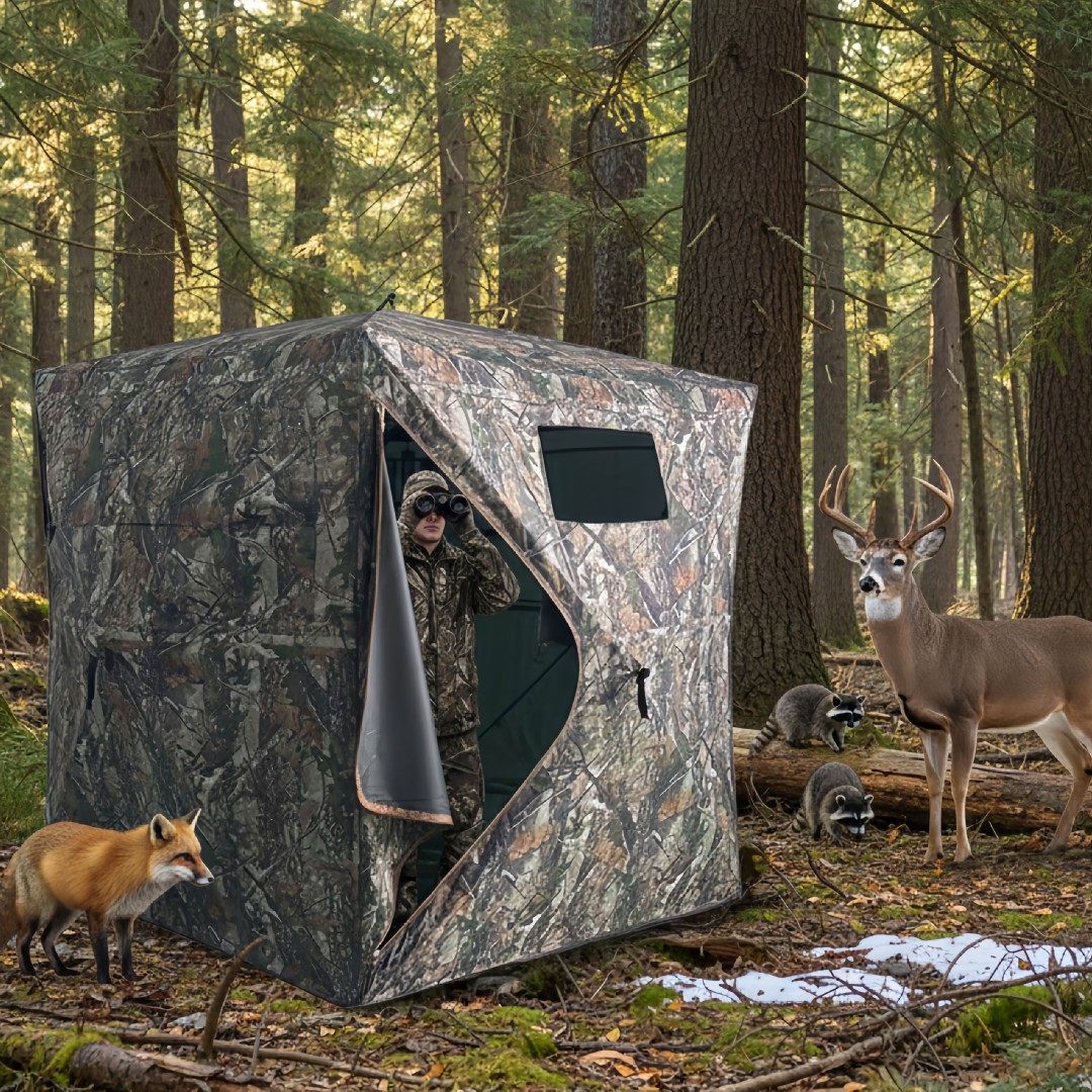 Hunting & Outdoor Supplies Vanderbijlpark Photos - เต็นท์พรางตัวแบบป๊อปอัพสำหรับล่าสัตว์ ติดตั้งง่าย ใช้เป็นที่พักพิงกลางแจ้ง พร้อมช่องเก็บของ สำหรับล่ากวาง ไก่งวง