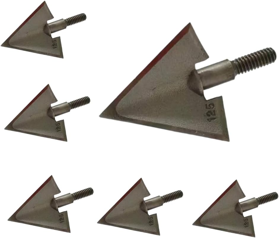 Crossbow Bolt Broadhead - หัวลูกศร 6 ชิ้น ขนาด 125 เกรน