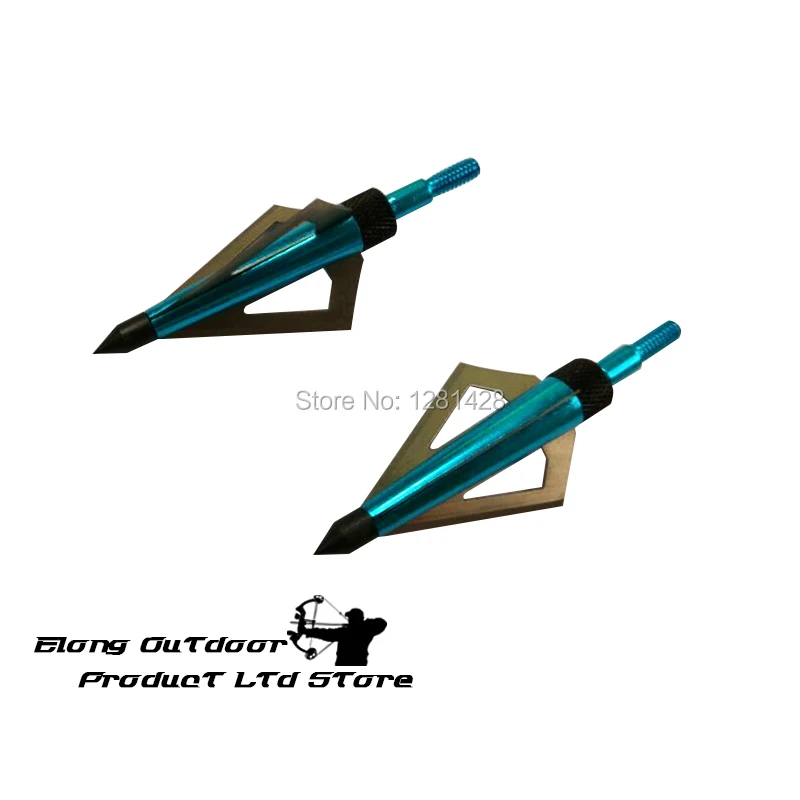 Crossbow Bolt Broadhead - 12 ชิ้น Blue 125 Grain Broadhead