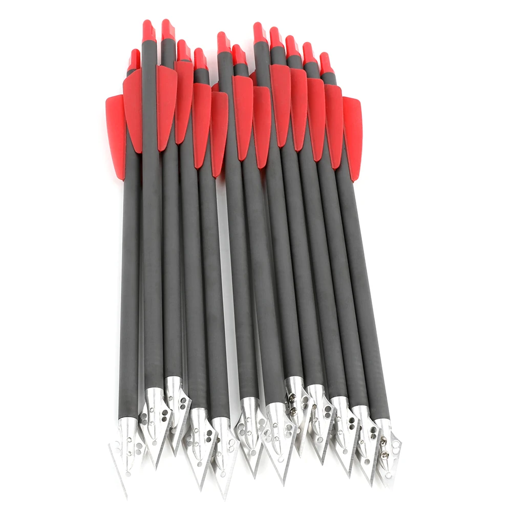 6/12pcs คาร์บอนอลูมิเนียม Cros - Crossbow Bolt Broadhead บทวิจารณ์และราคา