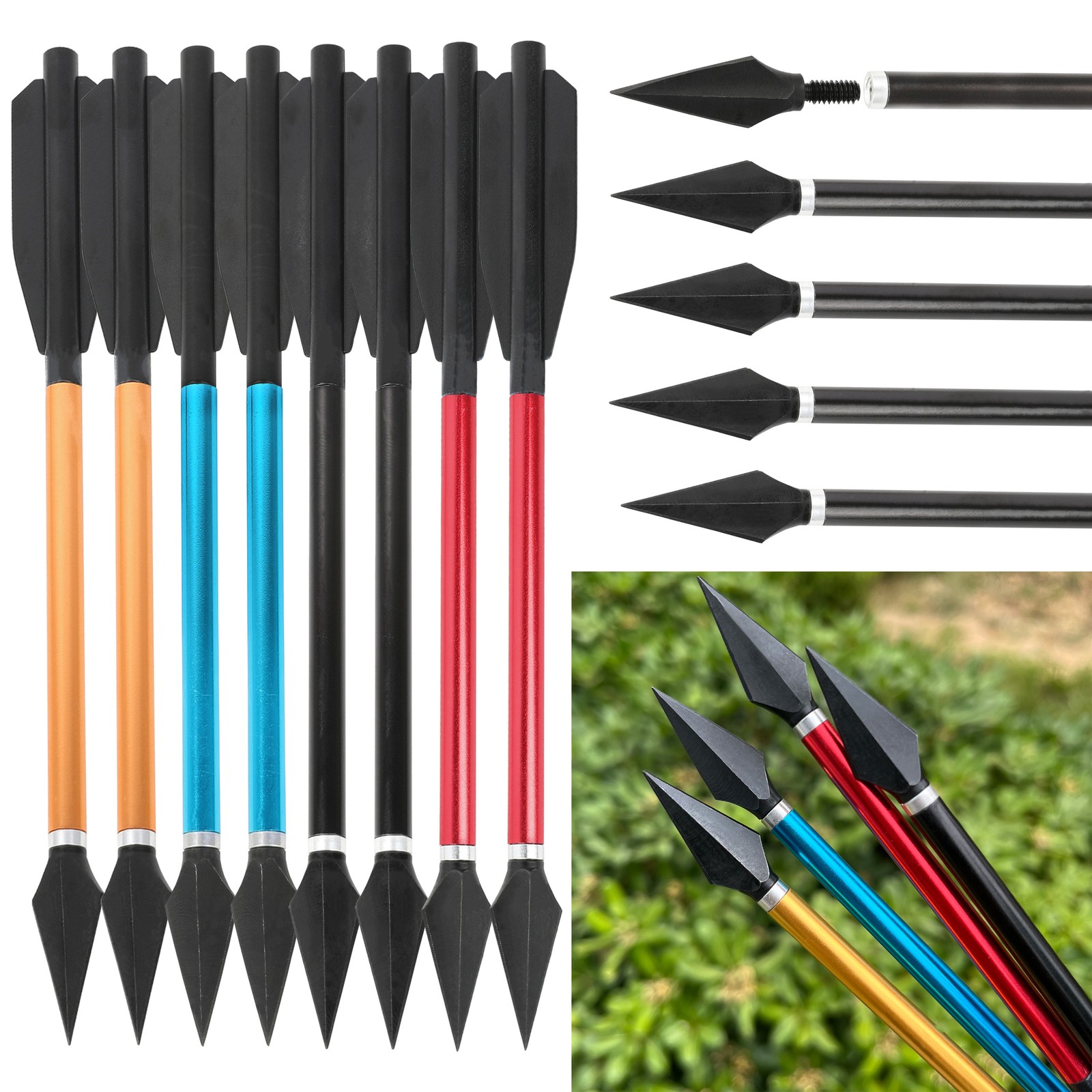 ลูกศรอลูมิเนียมขนาด 6.7 นิ้ว พ - Crossbow Bolt Broadhead บทวิจารณ์และราคา
