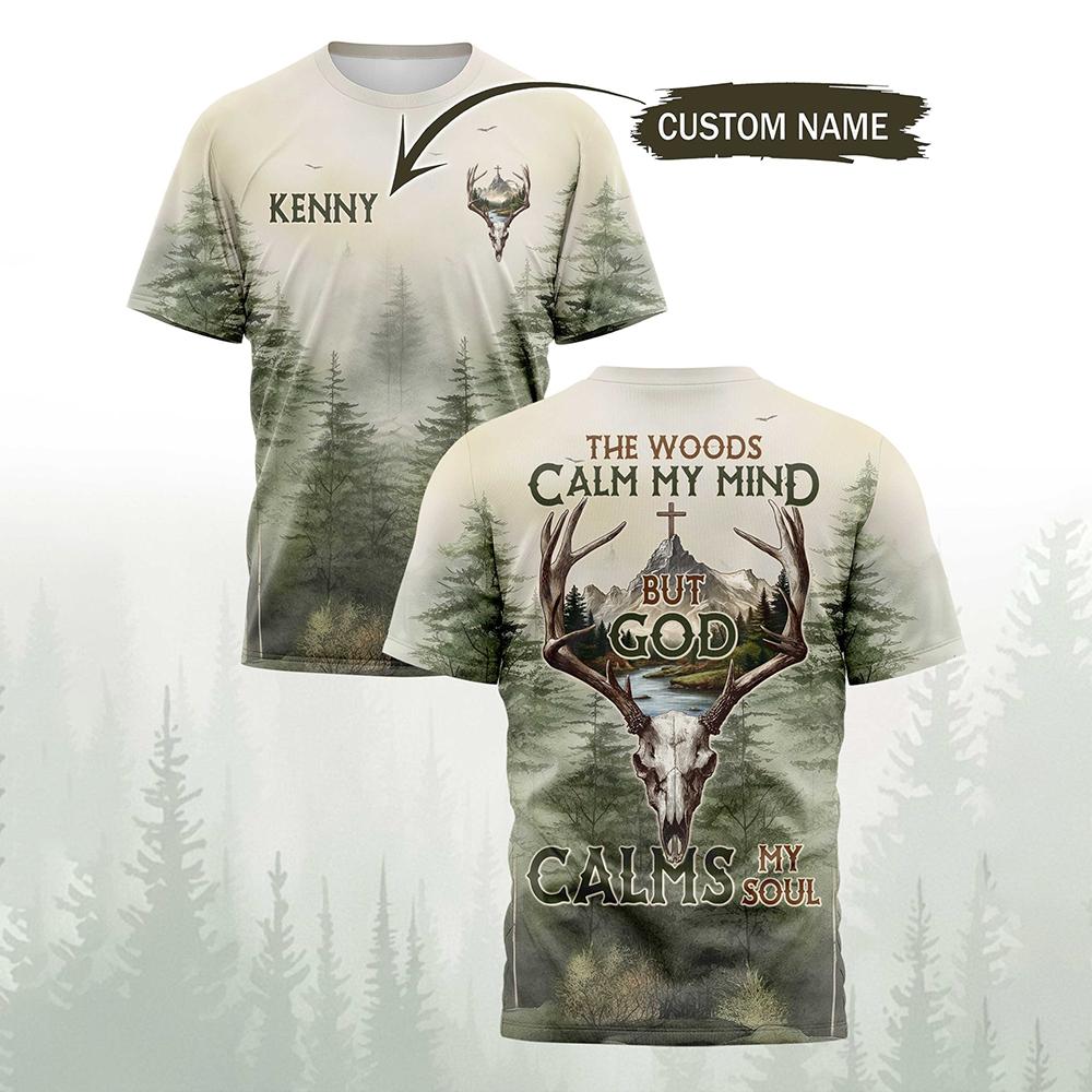 เสื้อยืดพิมพ์ลายหมีป่าสไตล์วิน - Hunting And Camping In Forest บทวิจารณ์และราคา