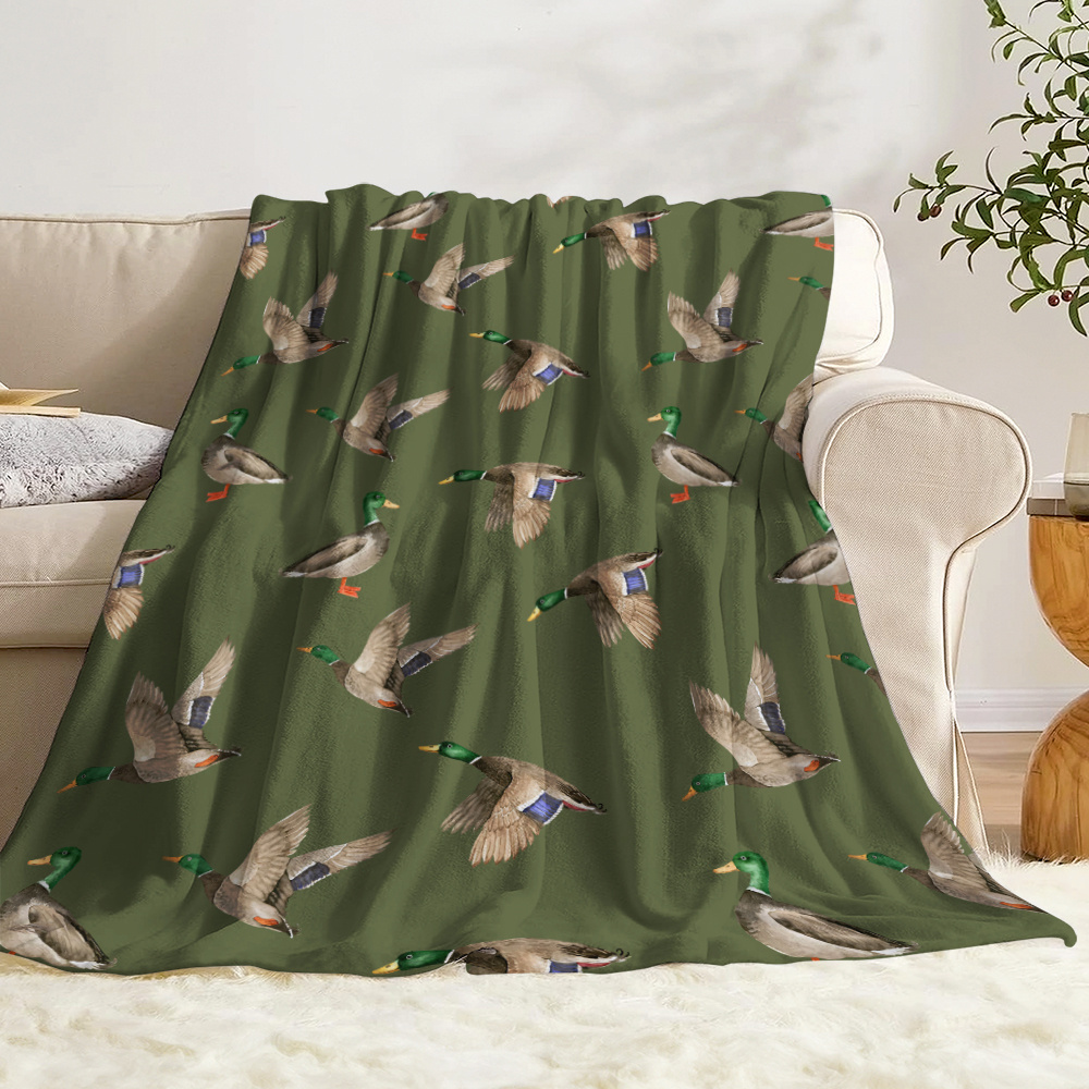 ผ้าห่มขนแกะลายเป็ดมัลลาร์ด สำห - Outdoor Hunting Blanket บทวิจารณ์และราคา