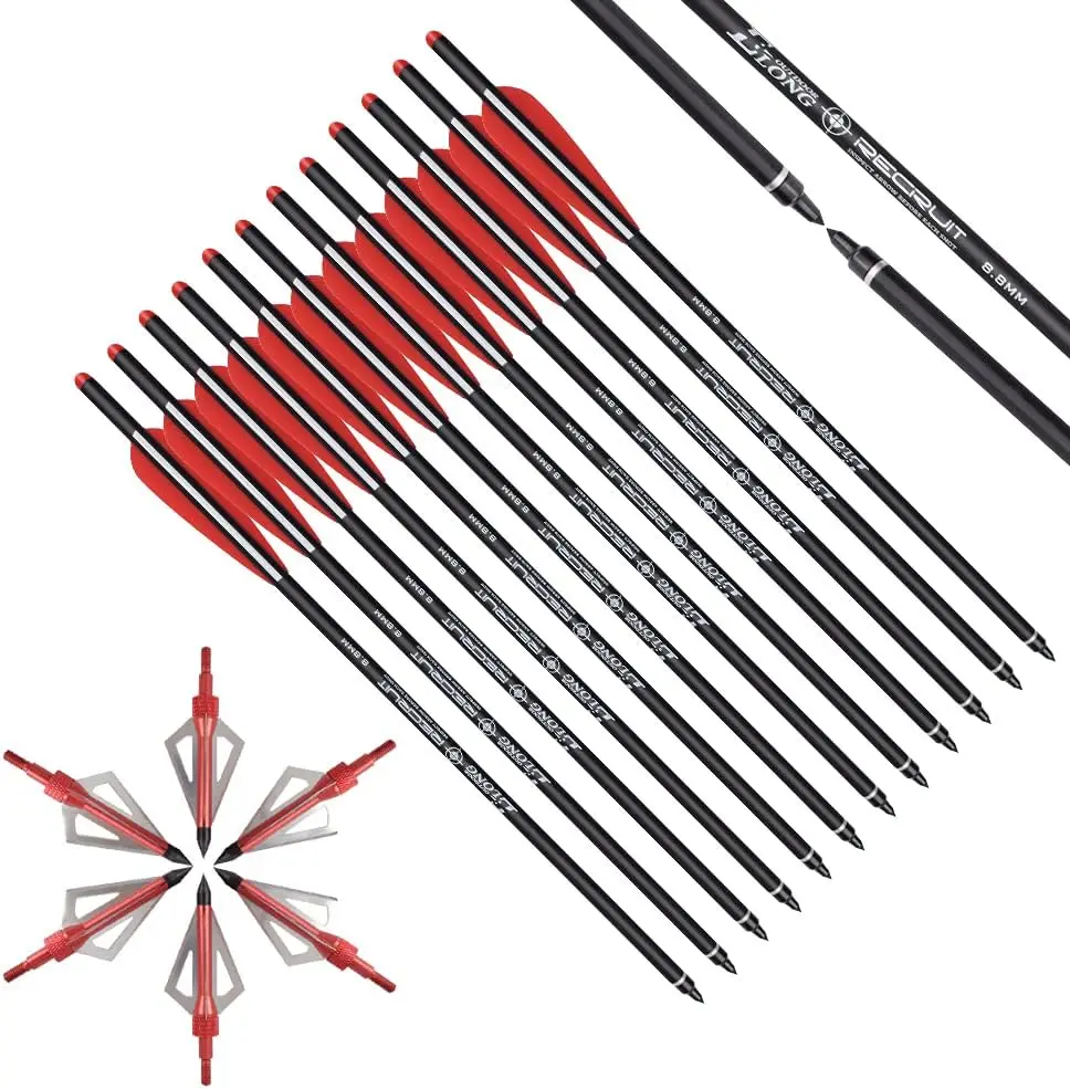 Elong Crossbow Bolts 20 นิ้วคา - Crossbow Bolt Broadhead บทวิจารณ์และราคา