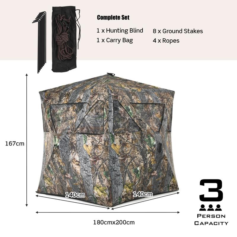 เต็นท์พรางตัวแบบพกพาสำหรับล่าส - Hunting Outdoor บทวิจารณ์และราคา