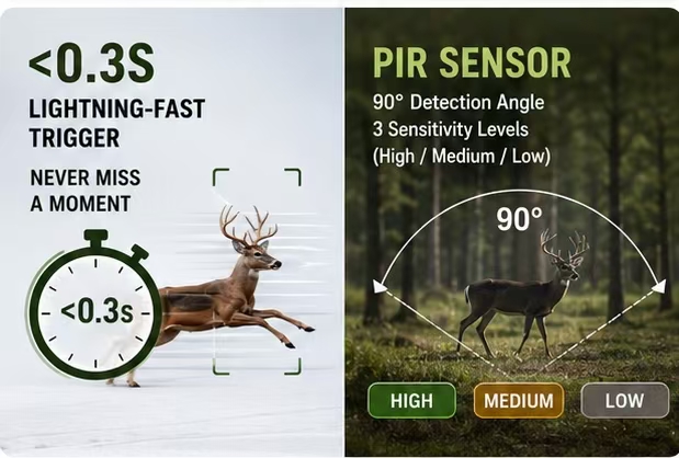 กล้องติดตามสัตว์ป่าพลังงานแสงอ - Outdoor Hunting Videos บทวิจารณ์และราคา