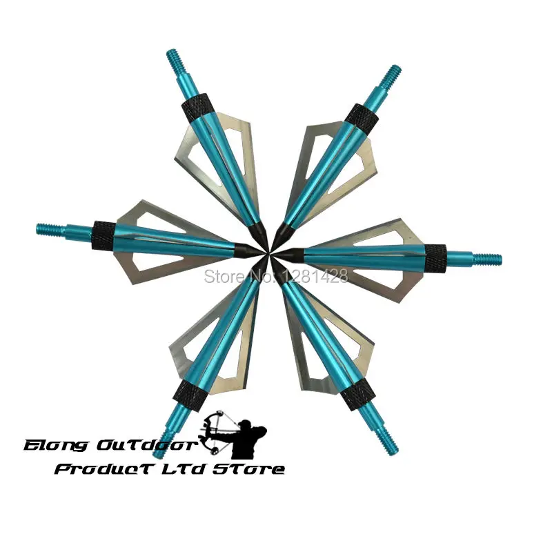 12 ชิ้น Blue 125 Grain Broadhe - Crossbow Bolt Broadhead บทวิจารณ์และราคา