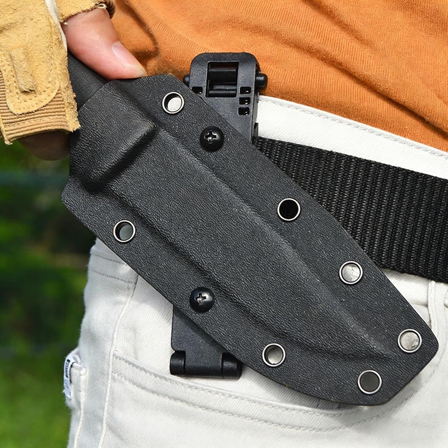 ชุดมีดตั้งแคมป์แบบคลิปหนีบเอว  - Outdoor Hunting Knife Set บทวิจารณ์และราคา