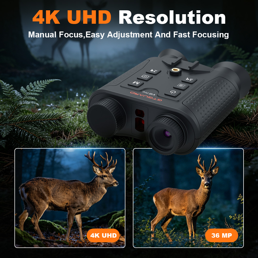 กล้องส่องทางไกลมองกลางคืน 4K ซ - Outdoor Hunting Videos บทวิจารณ์และราคา