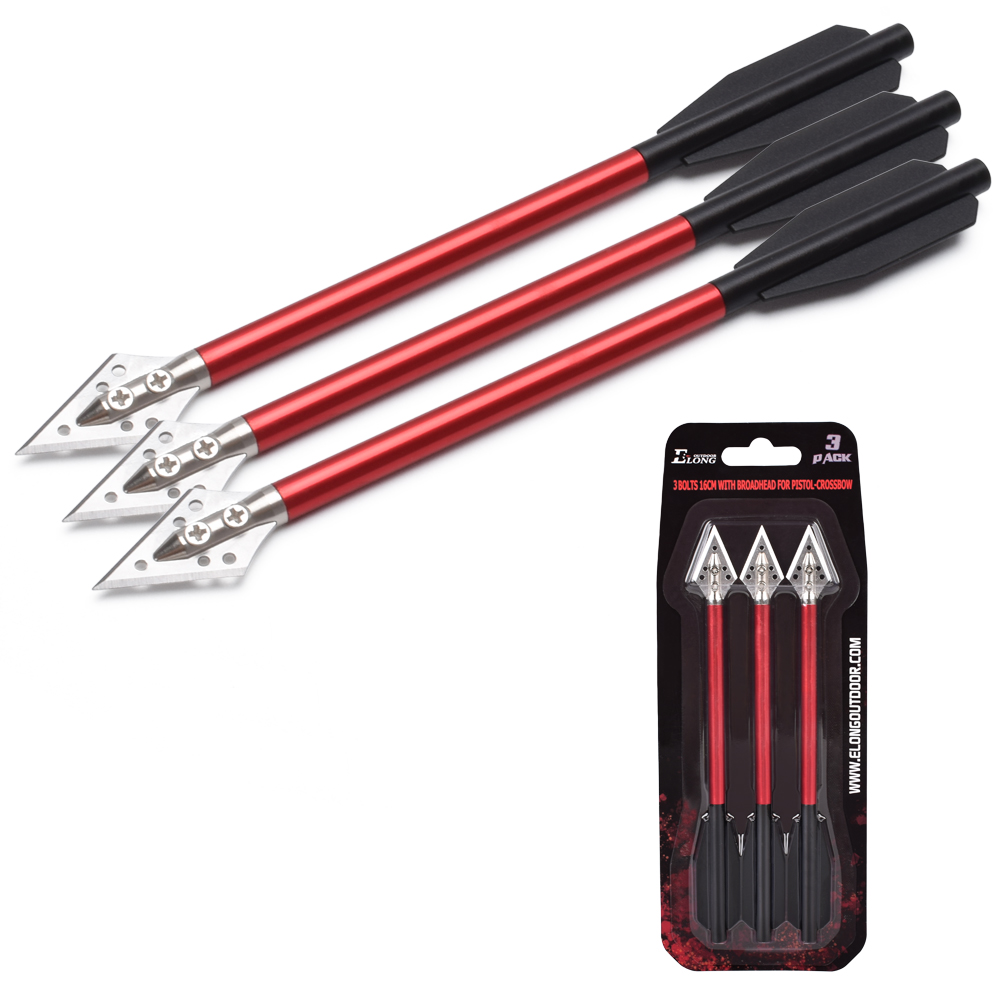 3PCS อลูมิเนียม Crossbow Bolts - Crossbow Bolt Broadhead บทวิจารณ์และราคา